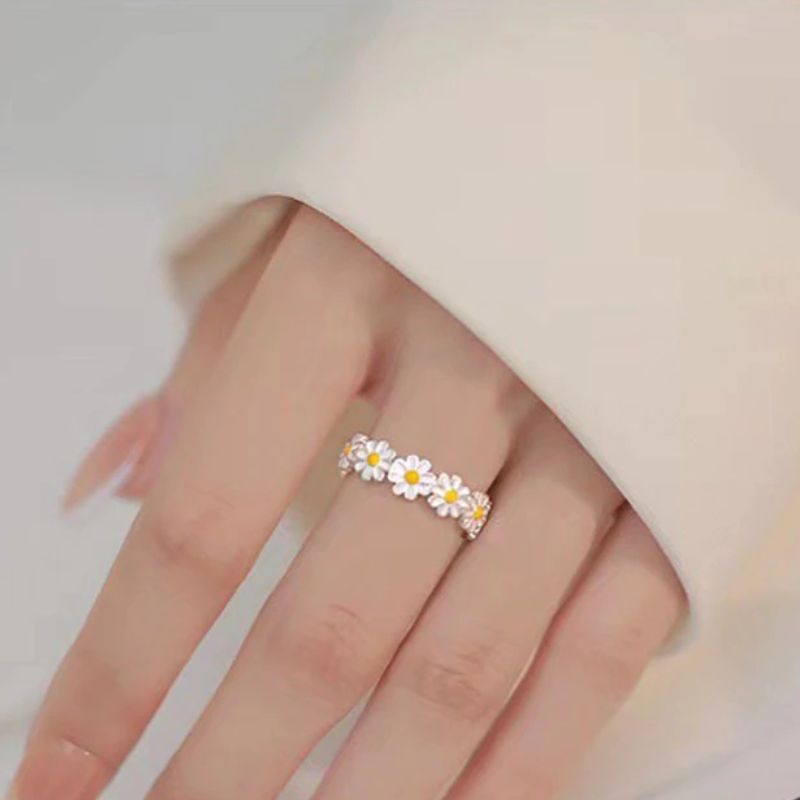 Anillo de margaritas blancas - OFERTA 2X1